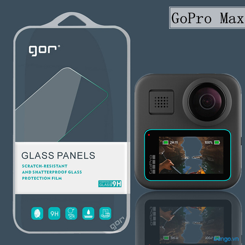 Dán màn hình cường lực Gopro Max GOR (Hộp 2 miếng)