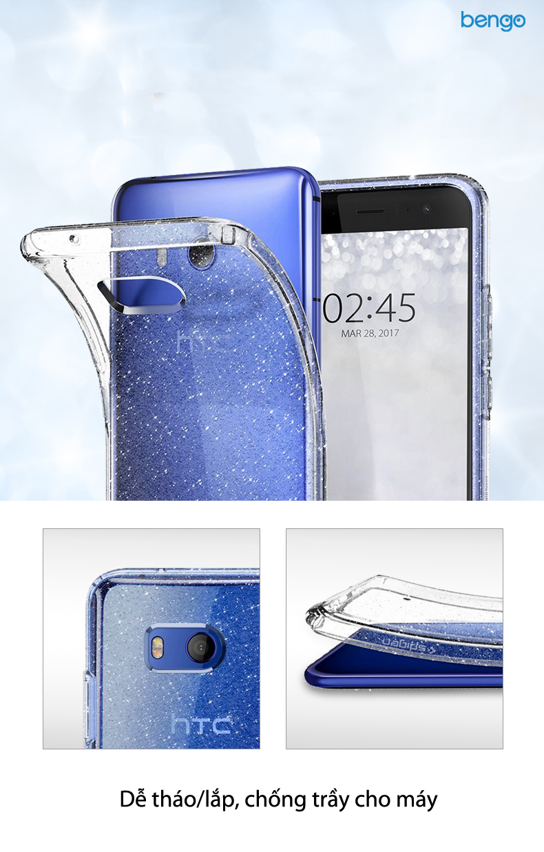 Ốp lưng HTC U11 SPIGEN Liquid Crystal