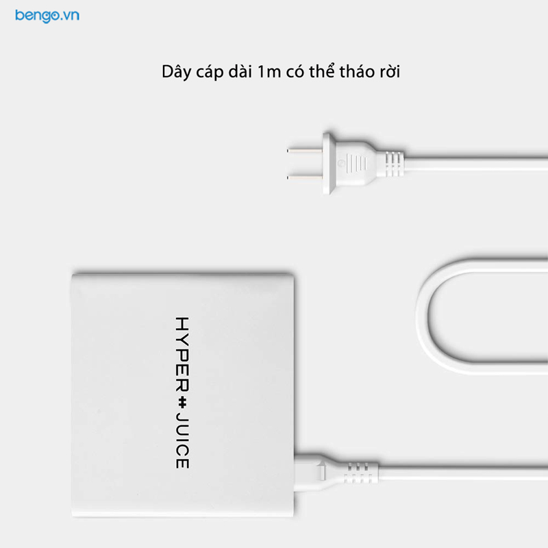 Sạc HYPER Juice 87W Dual USB-C tích hợp USB-A QC 3.0 Sạc HYPER Juice 87W Dual USB-C tích hợp USB-A QC 3.0
