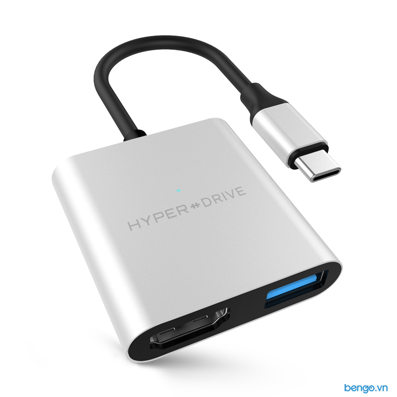 Cổng chuyển HyperDrive 4K HDMI 3-in-1 USB-C Hub for MacBook, PC & Devices