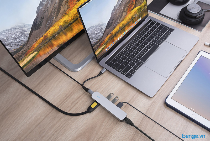 Cổng chuyển HyperDrive 4K HDMI 6-in-1 USB-C Hub for MacBook, Ultrabook, Chromebook, PC & devices