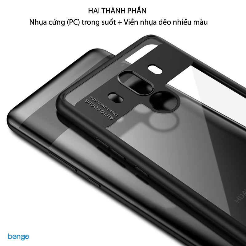 Ốp lưng Huawei Mate 10 Pro IPAKY trong suốt viền nhựa dẻo