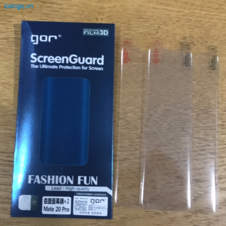 Dán màn hình Huawei Mate 20 Pro 3D full GOR (Hộp 2 miếng) Dán màn hình Huawei Mate 20 Pro 3D full GOR (Hộp 2 miếng)
