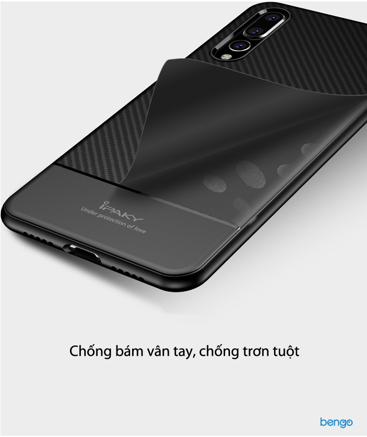 Ốp lưng Huawei P20 Pro IPAKY Carbon Fiber