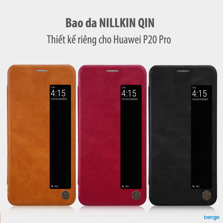 Bao da Huawei P20 Pro NILLKIN QIN Series cao cấp