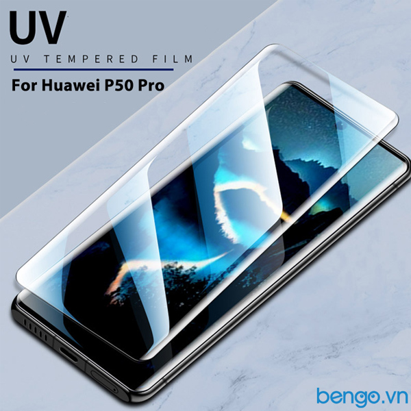 Dán cường lực UV Huawei P50 Pro 9H siêu mỏng