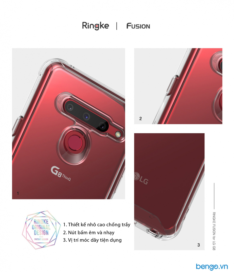 Ốp lưng LG G8 Ringke Fusion