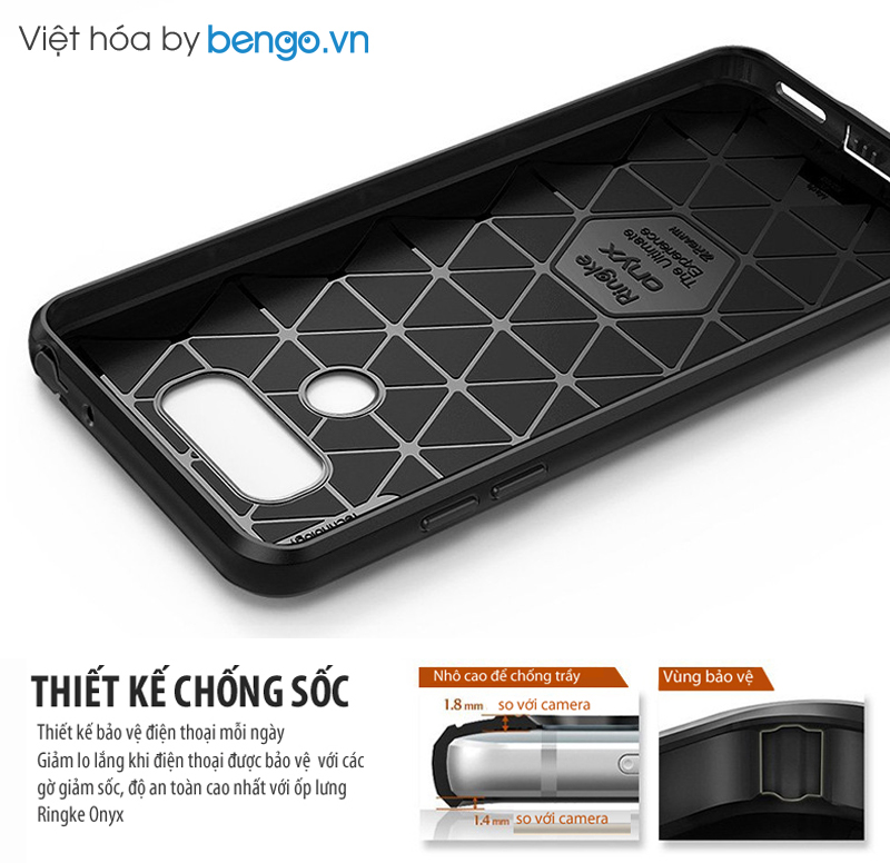 Ốp lưng LG G6 Ringke Onyx Ốp lưng LG G6 Ringke Onyx
