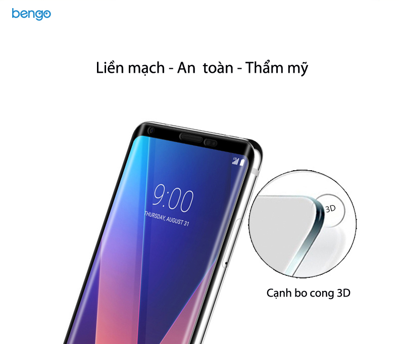 Dán cường lực LG V30 3D Full màn hình Dán cường lực LG V30 3D Full màn hình