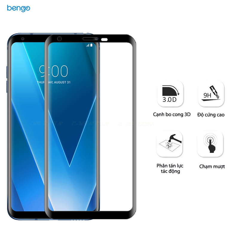 Dán cường lực LG V30 3D Full màn hình Dán cường lực LG V30 3D Full màn hình