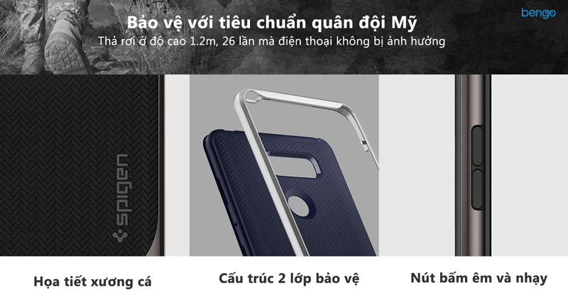 Ốp lưng LG V30 SPIGEN Neo Hybrid Ốp lưng LG V30 SPIGEN Neo Hybrid