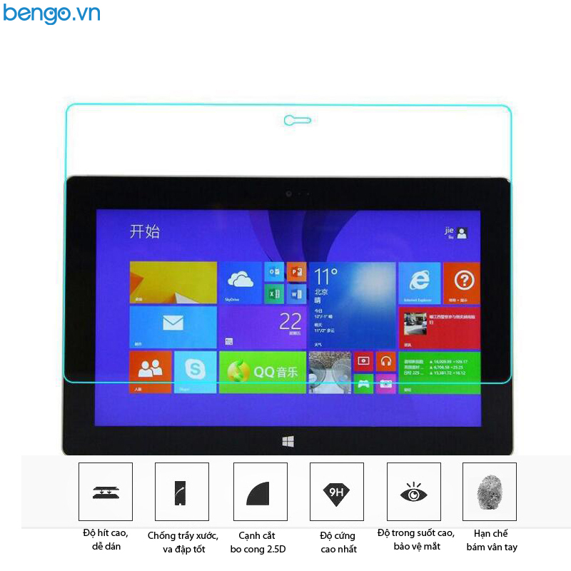 Dán màn hình cường lực Microsoft Surface Pro 3 9H