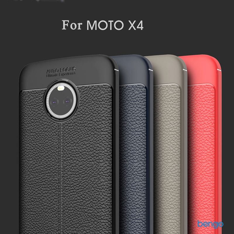 Ốp lưng Motorola Moto X4 họa tiết giả da