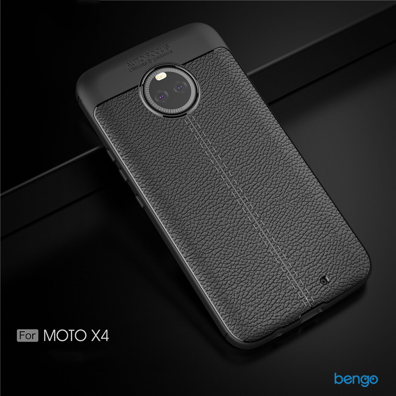 Ốp lưng Motorola Moto X4 họa tiết giả da