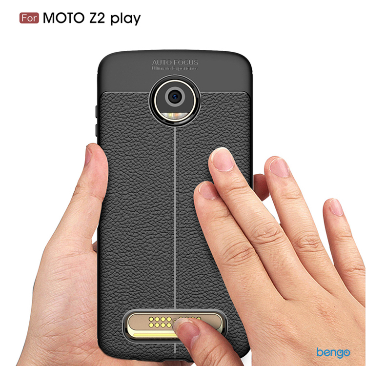 Ốp lưng Motorola Moto Z2 Play họa tiết giả da siêu bền