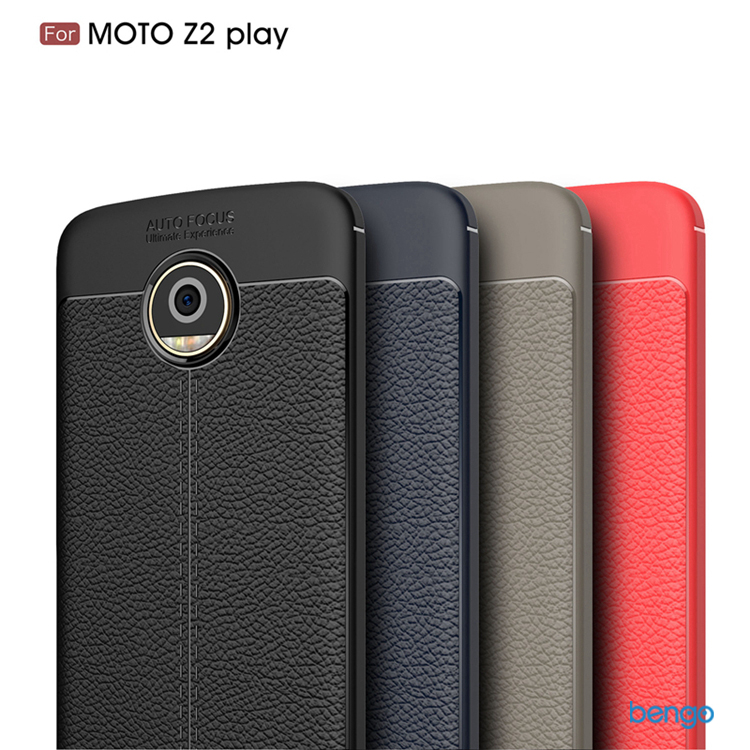 Ốp lưng Motorola Moto Z2 Play họa tiết giả da siêu bền