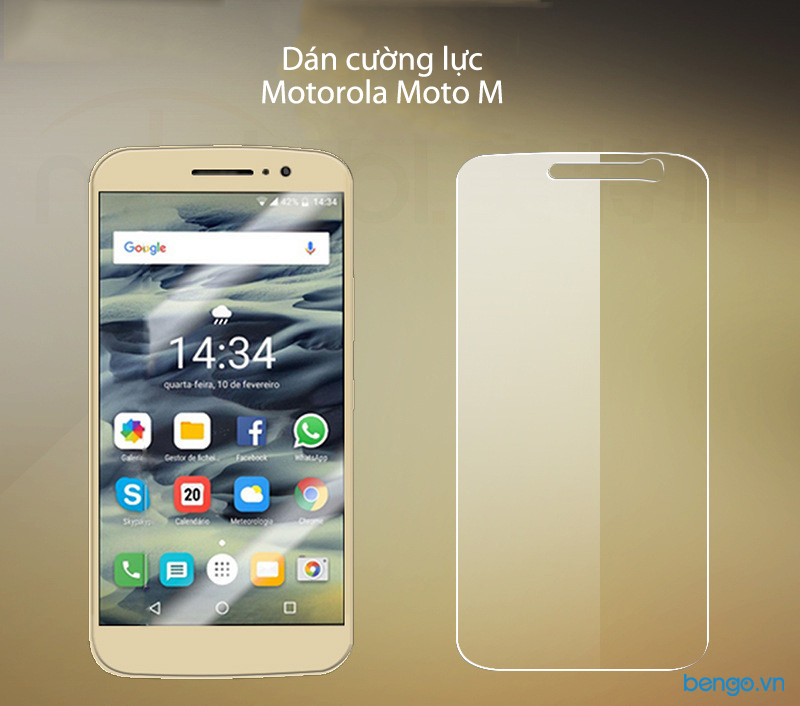Dán màn hình cường lực Motorola Moto M 9H Pro