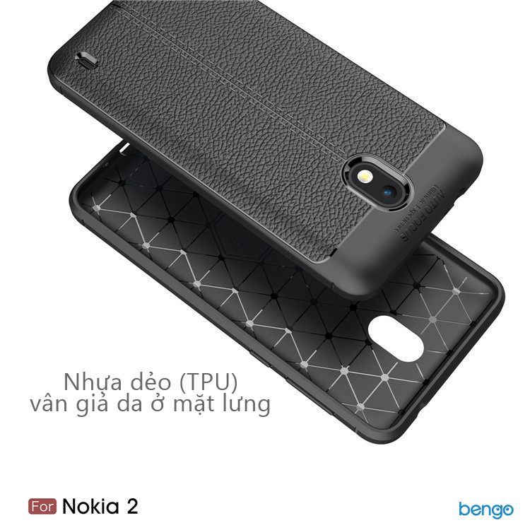 Ốp lưng Nokia 2 họa tiết giả da