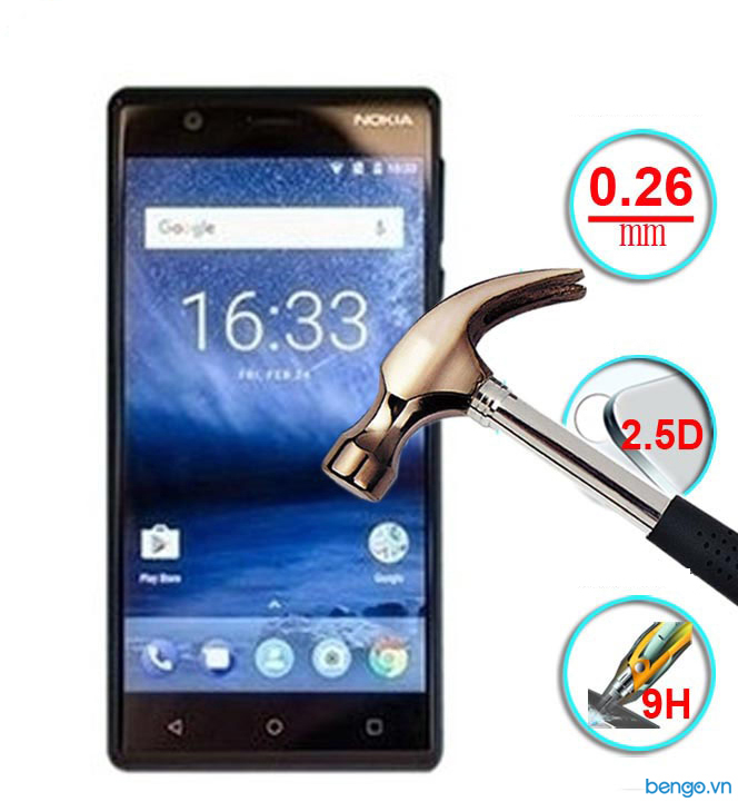 Dán màn hình cường lực Nokia 3 9H Dán màn hình cường lực Nokia 3 9H