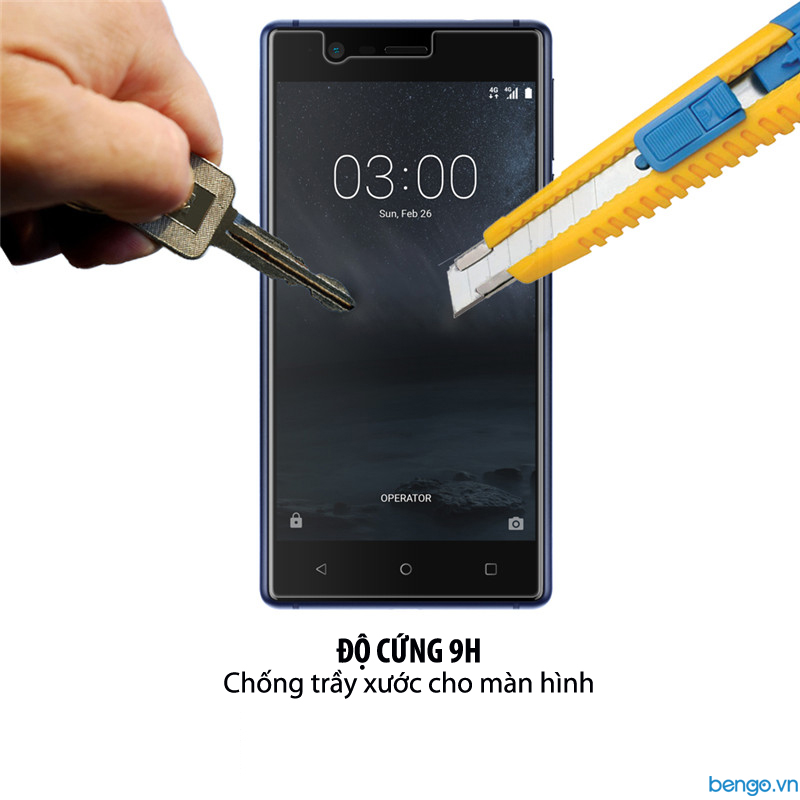 Dán màn hình cường lực Nokia 3 9H Dán màn hình cường lực Nokia 3 9H