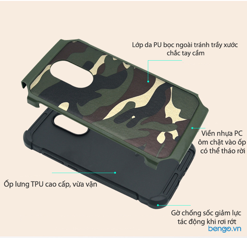 Ốp lưng Nokia 6 họa tiết Quân đội