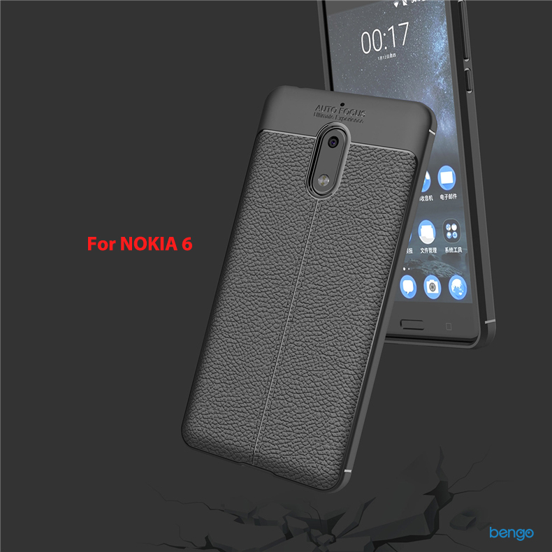 Ốp lưng Nokia 6 họa tiết giả da