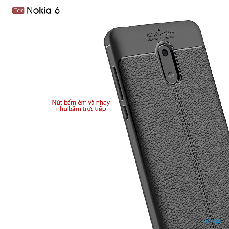 Ốp lưng Nokia 6 họa tiết giả da
