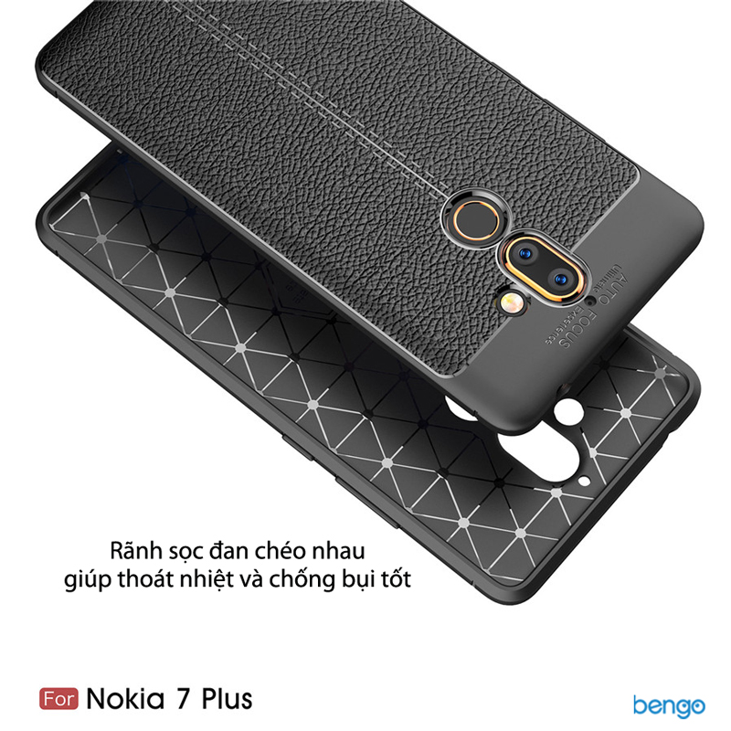 Ốp lưng Nokia 7 Plus họa tiết giả da siêu bền