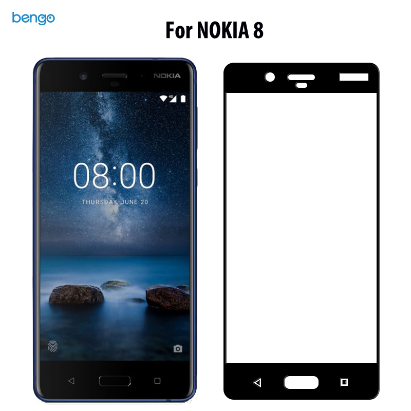 Dán màn hình cường lực Nokia 8 Full màn hình