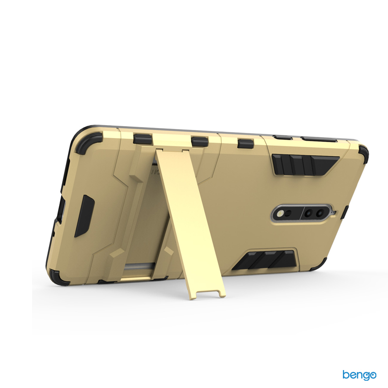 Ốp lưng Nokia 8 Iron Man 2 lớp dựng máy Ốp lưng Nokia 8 Iron Man 2 lớp dựng máy