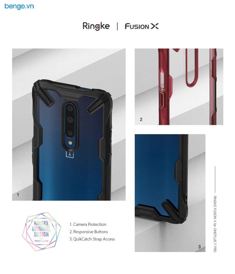 Ốp lưng Oneplus 7 Pro Ringke Fusion X