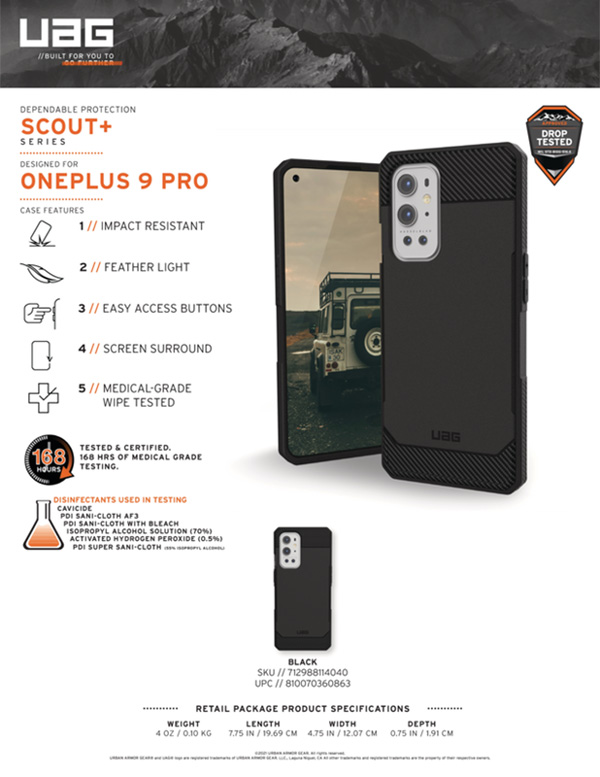 Ốp lưng OnePlus 9 Pro UAG Scout+ Series