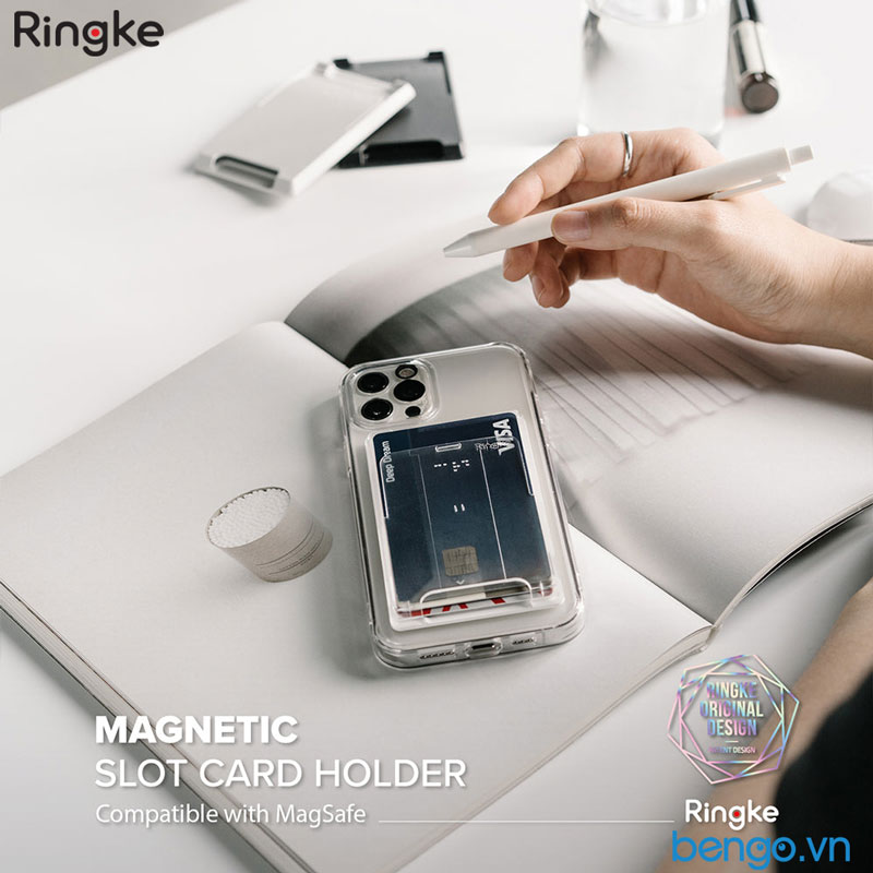 Ngăn đựng thẻ MagSafe Ringke Magnetic Side Slot Card Holder