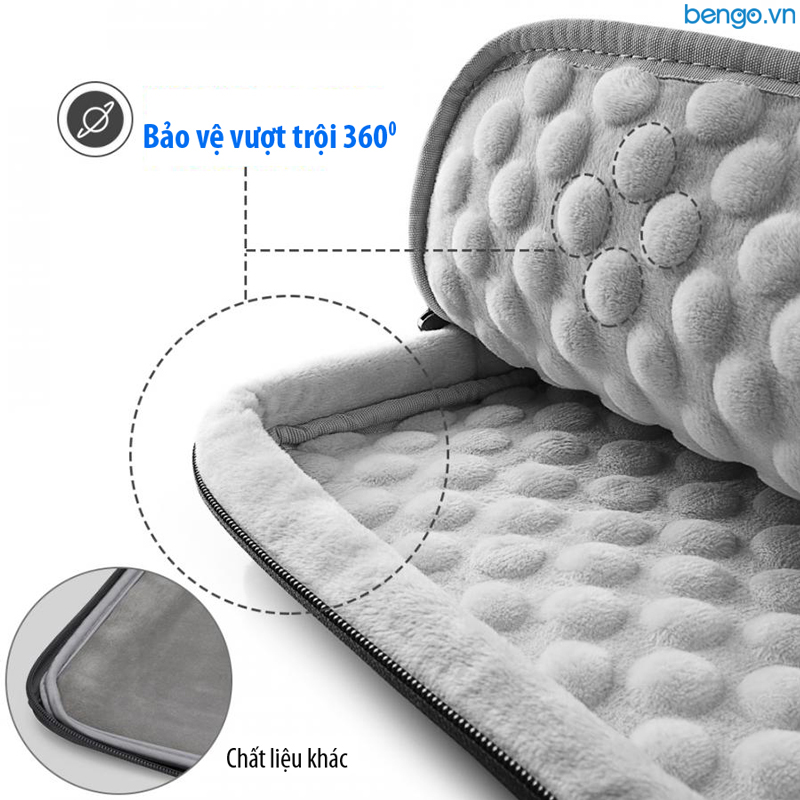 Túi chống sốc MacBook Air/Retina 13" TOMTOC (USA) 360° Protective - A13-C01