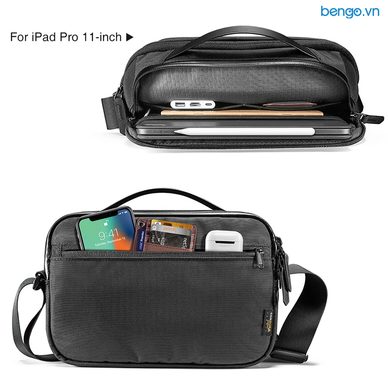 Túi đeo chéo TOMTOC (USA) CROSSBODY cho iPad/Tablet/Notebook 11 inch - H02-A01D