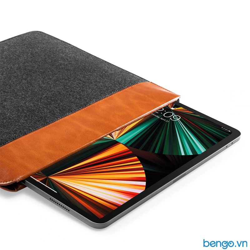 Túi chống sốc TOMTOC (USA) Felt Và PU Leather cho iPad Pro 12.9