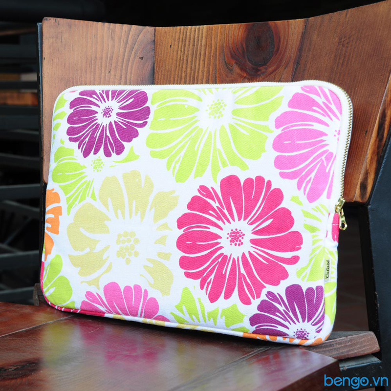 Túi bảo vệ laptop siêu mỏng hoạ tiết hoa cúc