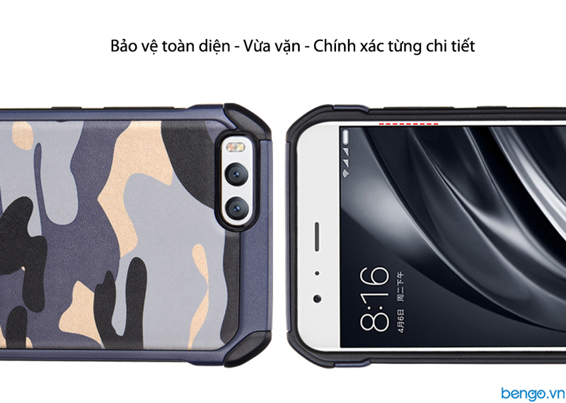 Ốp lưng Xiaomi Mi 6 họa tiết Quân đội