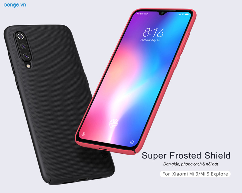 Ốp lưng Xiaomi Mi 9 Nillkin Super Frosted Shield