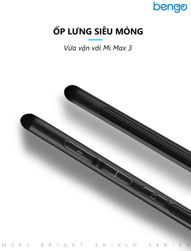 Ốp lưng Xiaomi Mi Max 3 MOFI viền nhựa dẻo