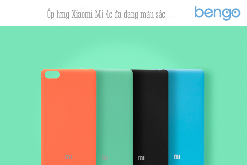 Bao da, ốp lưng, nắp lưng viền kim loại Xiaomi Note 2, Mi 4c chính hãng - 4