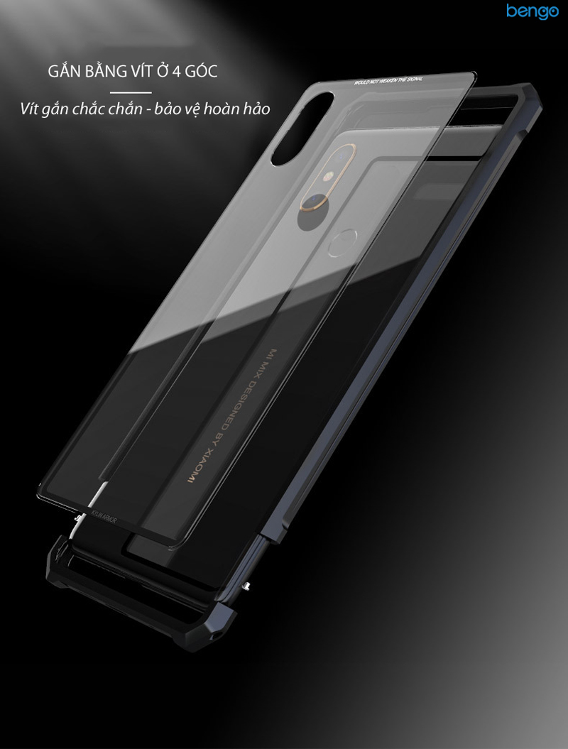 Ốp lưng Xiaomi Mi Mix 2s Fashion Case viền kim loại cao cấp