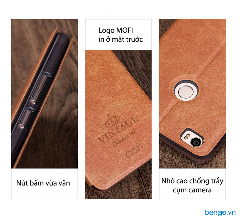 Bao da Xiaomi Mi Max hiệu MOFI họa tiết Classical