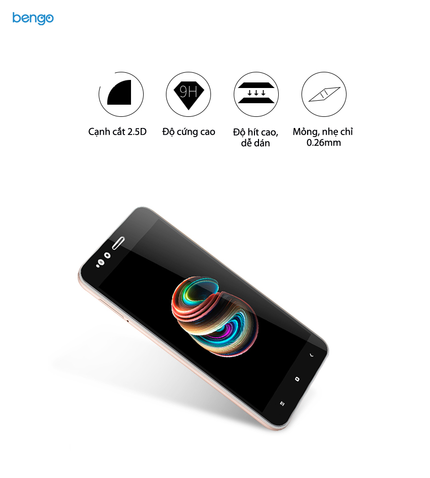 Dán màn hình cường lực Xiaomi Mi A1 Full màn hình Dán màn hình cường lực Xiaomi Mi A1 Full màn hình