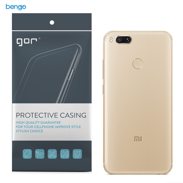 Ốp lưng Xiaomi Mi 5x TPU dẻo siêu trong suốt GOR Ốp lưng Xiaomi Mi 5x TPU dẻo siêu trong suốt GOR
