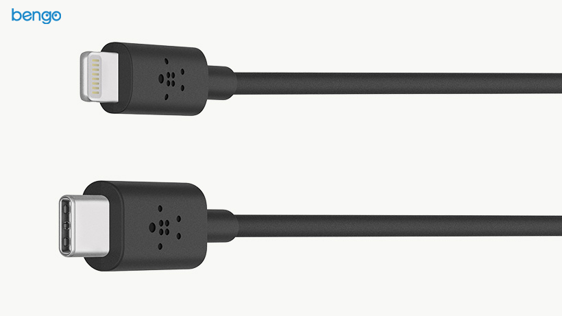 Cáp sạc Belkin BOOST↑CHARGE™ USB-C™ Lightning - Đen - 1.2M