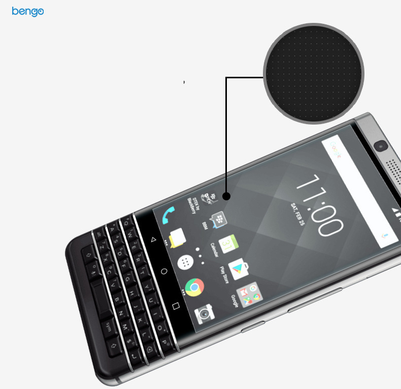 Dán cường lực Blackberry Keyone 3D Full màn hình