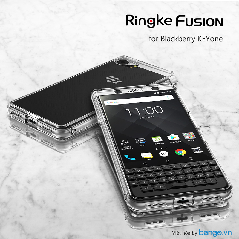 Ốp lưng Blackberry Keyone Ringke Fusion