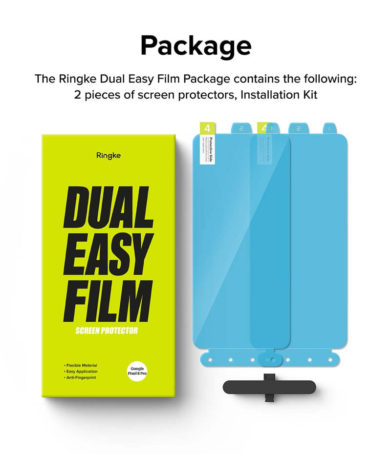 dán màn hình google pixel 8 pro ringke dual easy film