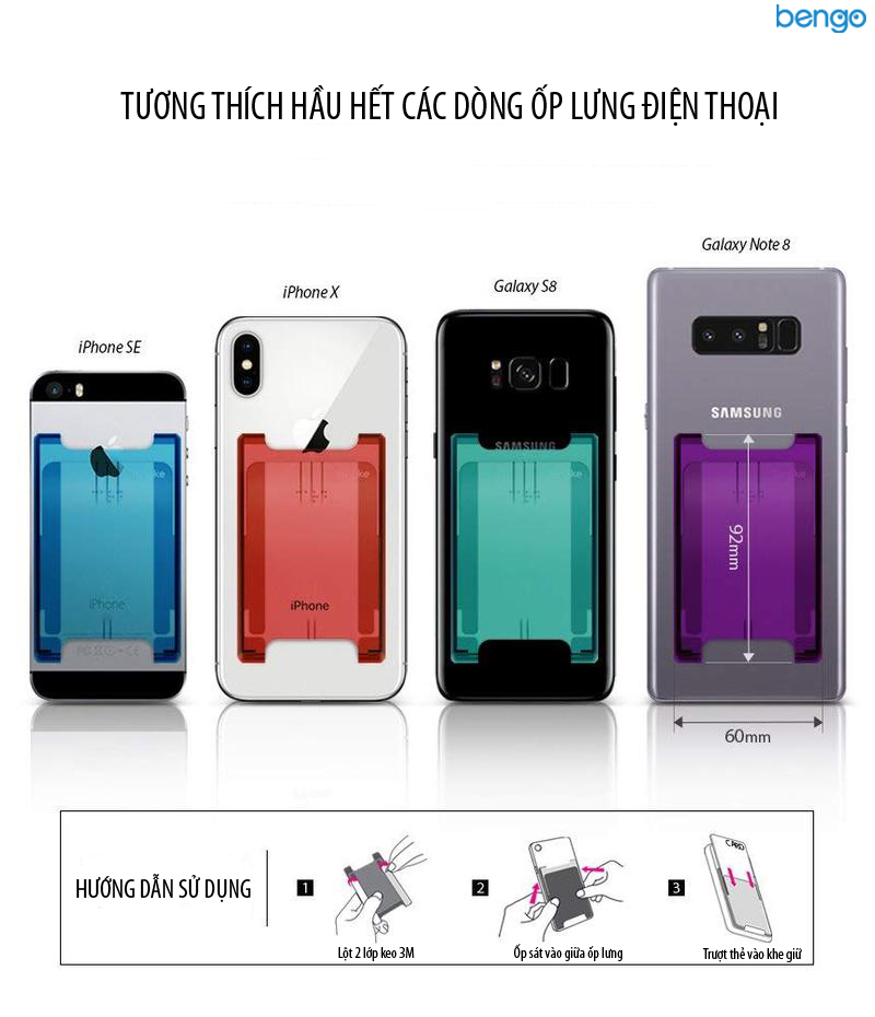 Khe giữ thẻ card thương hiệu Ringke Khe giữ thẻ card thương hiệu Ringke